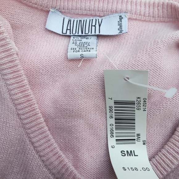 NWT Laundry Button Down Sweater SZ S - Picture 2 of 4